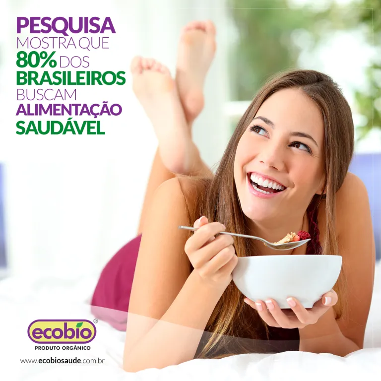 Pesquisa mostra que 80% dos brasileiros buscam alimentação saudável